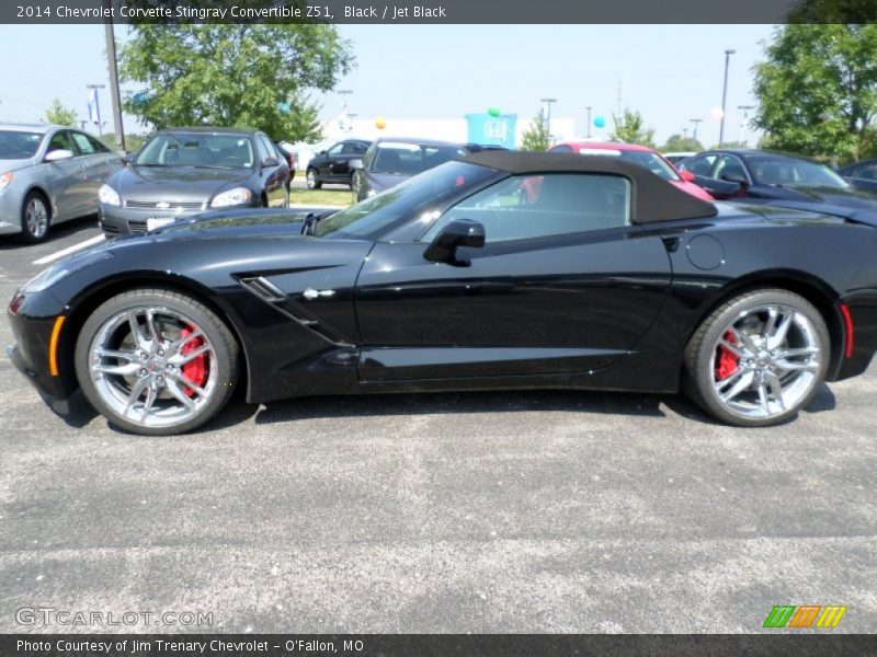 Black / Jet Black 2014 Chevrolet Corvette Stingray Convertible Z51