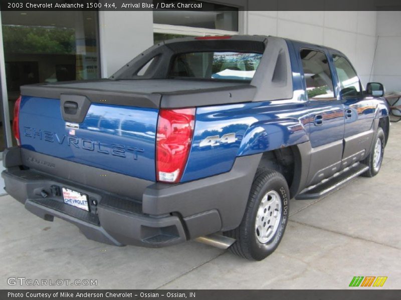 Arrival Blue / Dark Charcoal 2003 Chevrolet Avalanche 1500 4x4