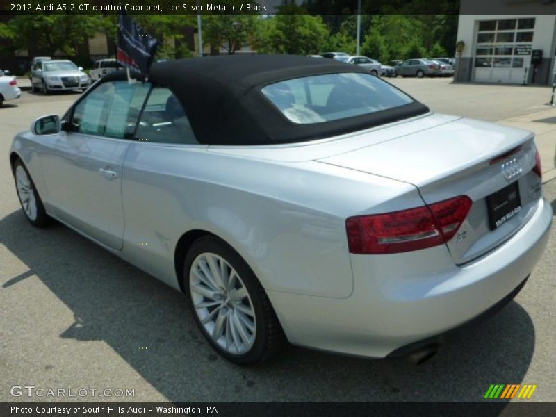 Ice Silver Metallic / Black 2012 Audi A5 2.0T quattro Cabriolet