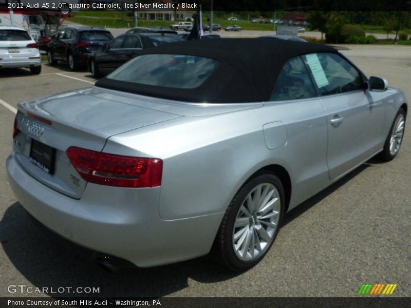 Ice Silver Metallic / Black 2012 Audi A5 2.0T quattro Cabriolet