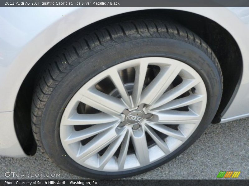 Ice Silver Metallic / Black 2012 Audi A5 2.0T quattro Cabriolet