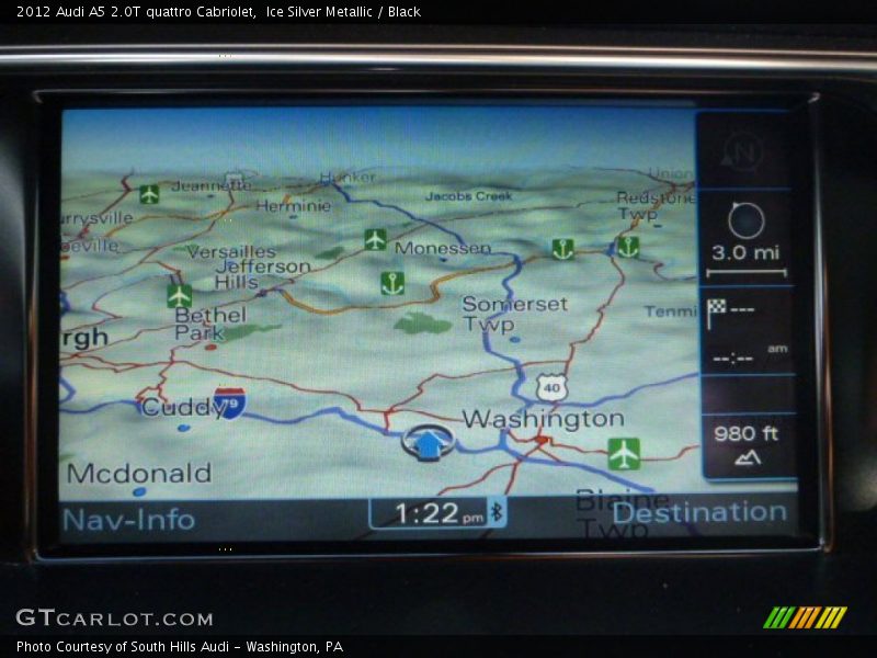 Ice Silver Metallic / Black 2012 Audi A5 2.0T quattro Cabriolet