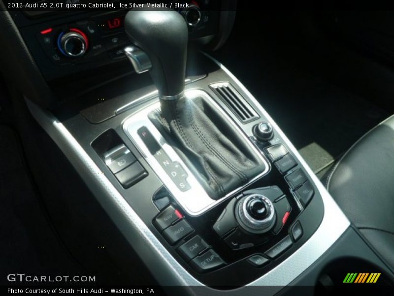 Ice Silver Metallic / Black 2012 Audi A5 2.0T quattro Cabriolet