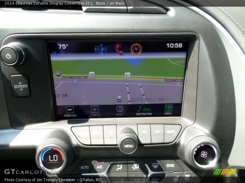 Black / Jet Black 2014 Chevrolet Corvette Stingray Convertible Z51