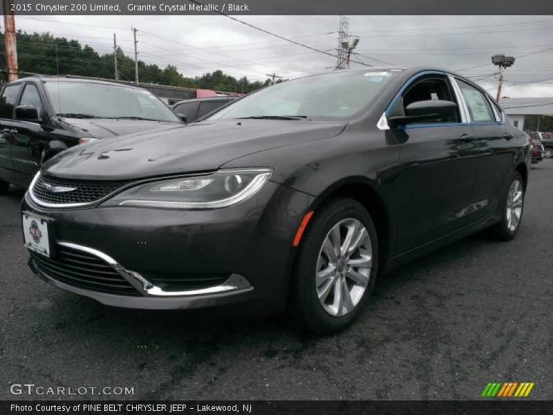 Granite Crystal Metallic / Black 2015 Chrysler 200 Limited