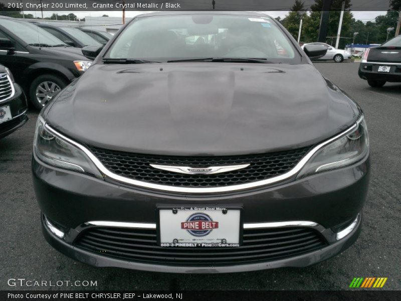 Granite Crystal Metallic / Black 2015 Chrysler 200 Limited