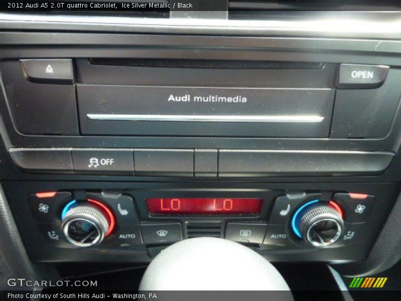 Ice Silver Metallic / Black 2012 Audi A5 2.0T quattro Cabriolet