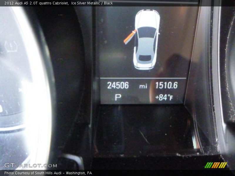 Ice Silver Metallic / Black 2012 Audi A5 2.0T quattro Cabriolet