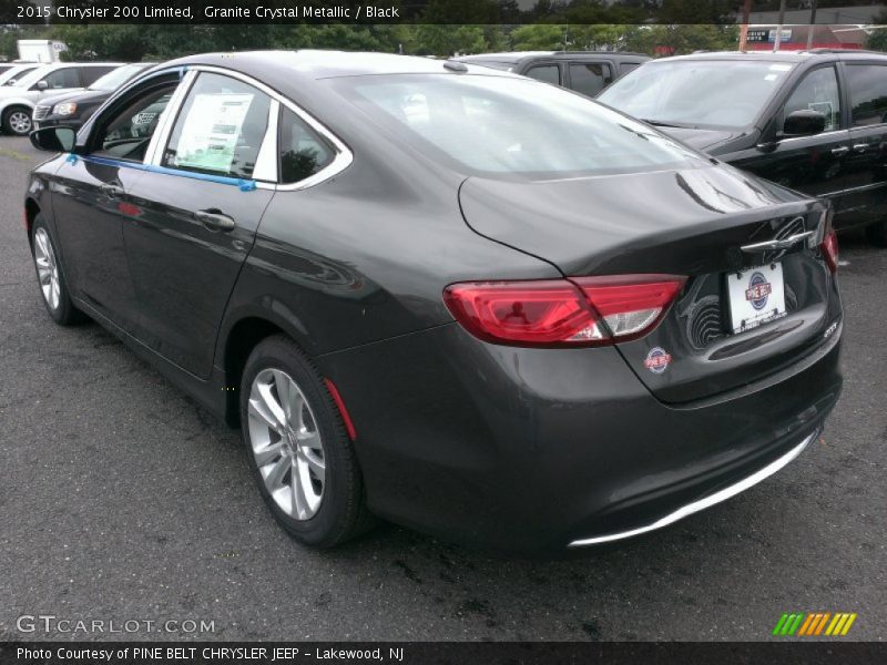 Granite Crystal Metallic / Black 2015 Chrysler 200 Limited