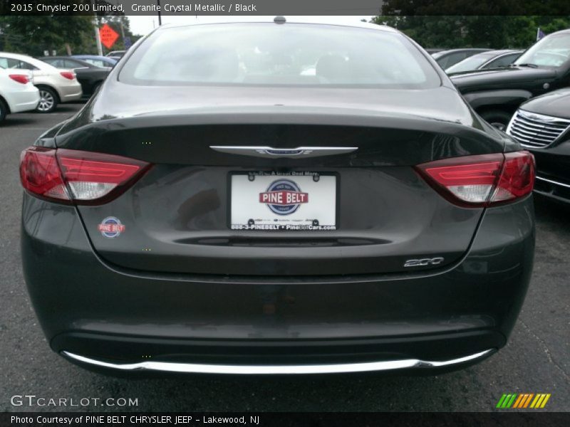 Granite Crystal Metallic / Black 2015 Chrysler 200 Limited