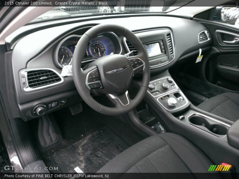 Granite Crystal Metallic / Black 2015 Chrysler 200 Limited