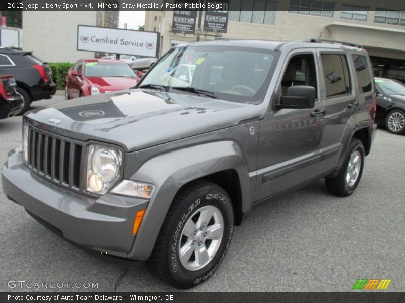 Mineral Gray Metallic / Pastel Pebble Beige 2012 Jeep Liberty Sport 4x4