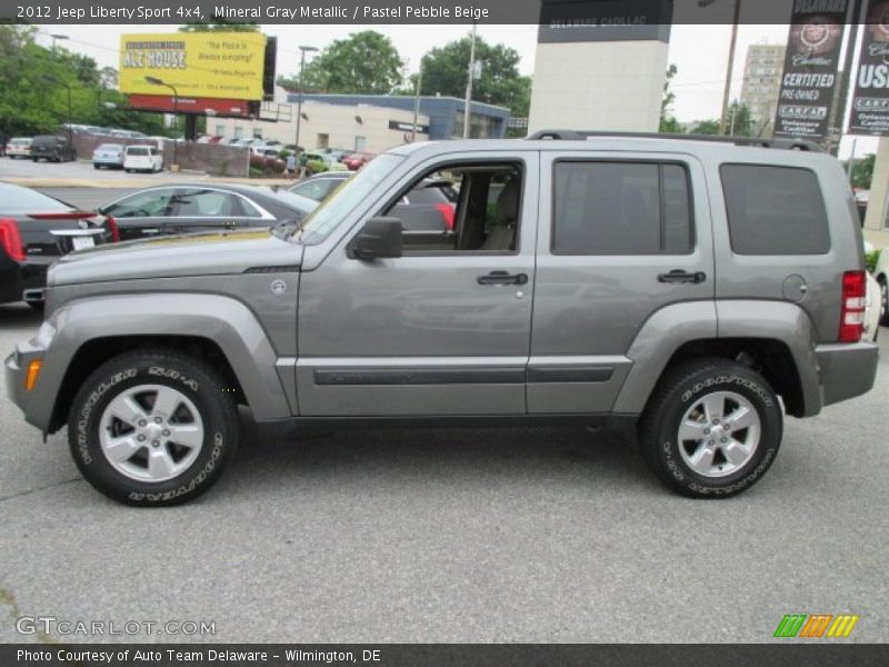 Mineral Gray Metallic / Pastel Pebble Beige 2012 Jeep Liberty Sport 4x4