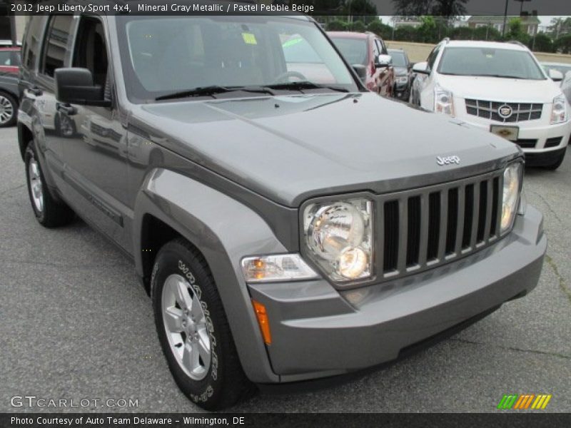 Mineral Gray Metallic / Pastel Pebble Beige 2012 Jeep Liberty Sport 4x4
