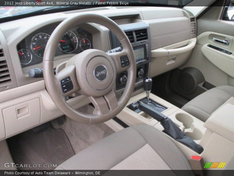 Mineral Gray Metallic / Pastel Pebble Beige 2012 Jeep Liberty Sport 4x4