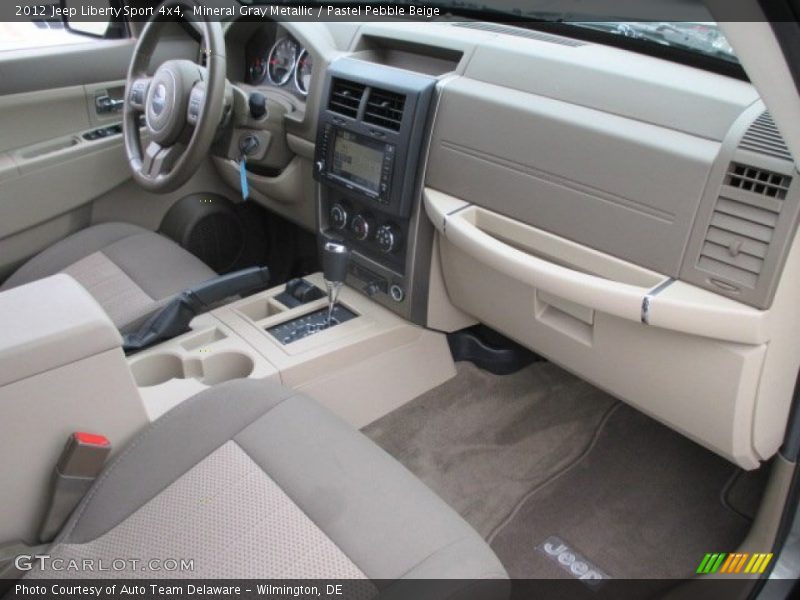 Mineral Gray Metallic / Pastel Pebble Beige 2012 Jeep Liberty Sport 4x4