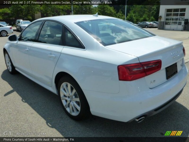 Glacier White Metallic / Black 2015 Audi A6 3.0T Premium Plus quattro Sedan