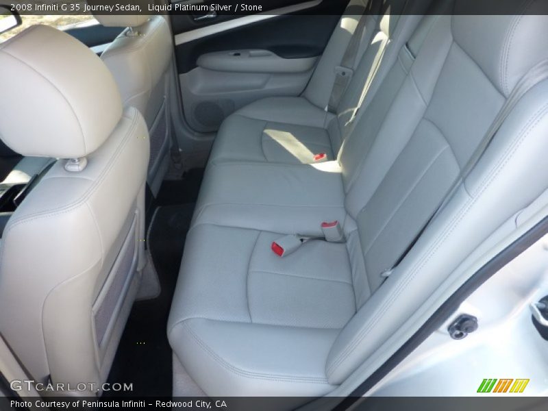 Liquid Platinum Silver / Stone 2008 Infiniti G 35 Journey Sedan