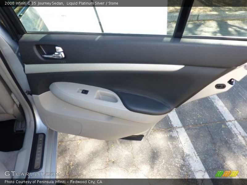 Liquid Platinum Silver / Stone 2008 Infiniti G 35 Journey Sedan