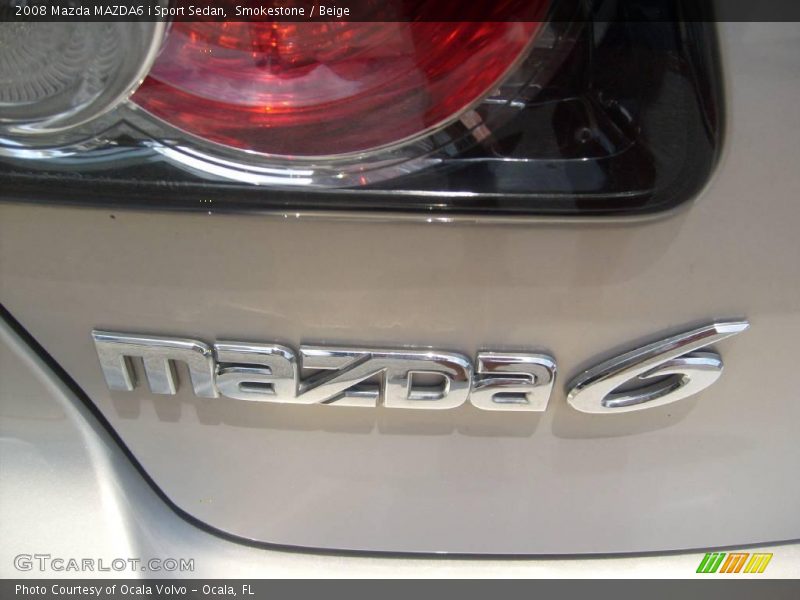 Smokestone / Beige 2008 Mazda MAZDA6 i Sport Sedan