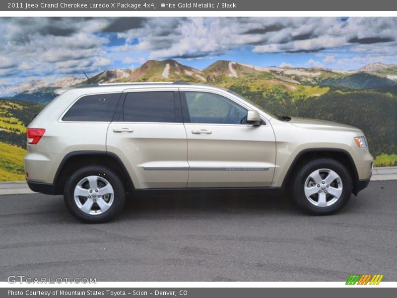 White Gold Metallic / Black 2011 Jeep Grand Cherokee Laredo X Package 4x4