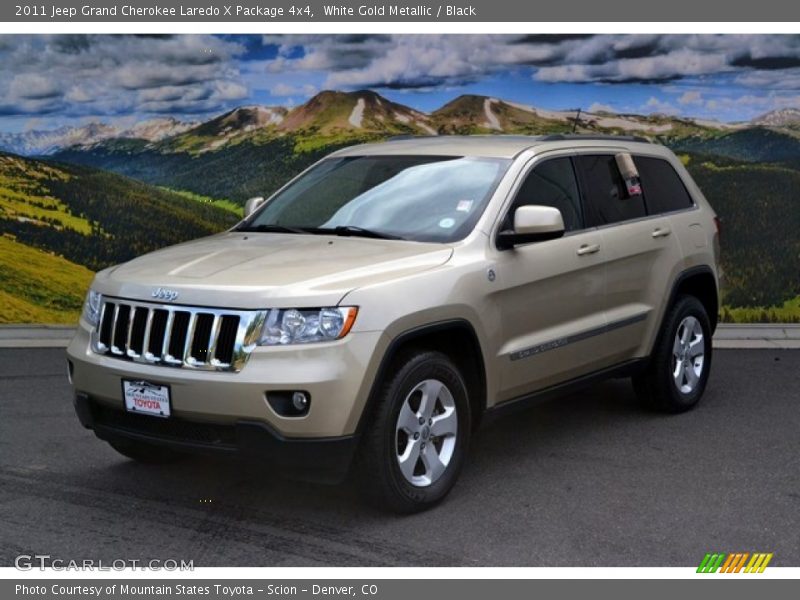 White Gold Metallic / Black 2011 Jeep Grand Cherokee Laredo X Package 4x4
