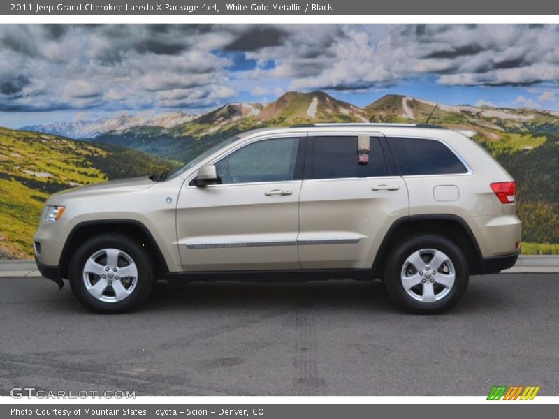 White Gold Metallic / Black 2011 Jeep Grand Cherokee Laredo X Package 4x4