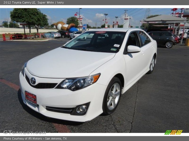 Super White / Ivory 2012 Toyota Camry LE