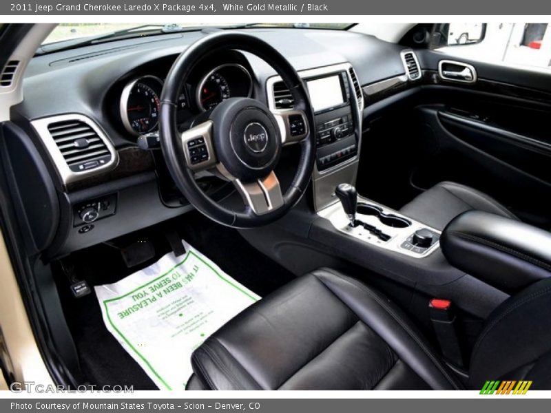 White Gold Metallic / Black 2011 Jeep Grand Cherokee Laredo X Package 4x4
