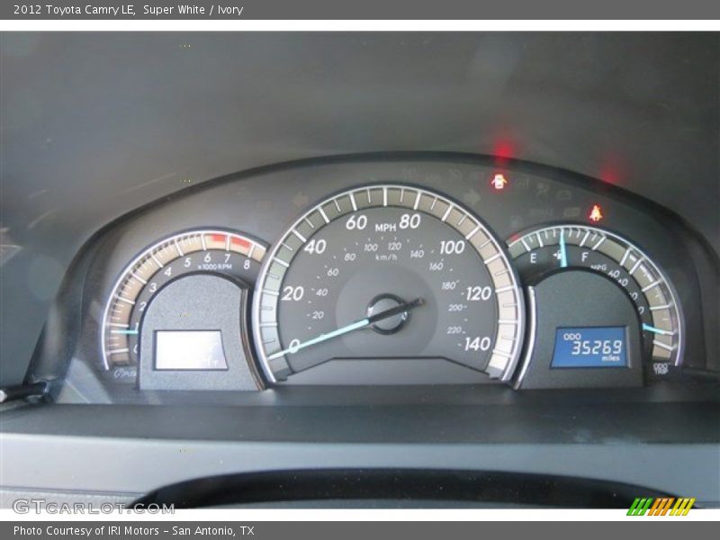 Super White / Ivory 2012 Toyota Camry LE