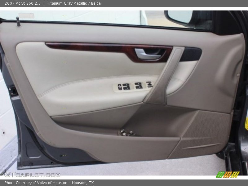 Titanium Gray Metallic / Beige 2007 Volvo S60 2.5T