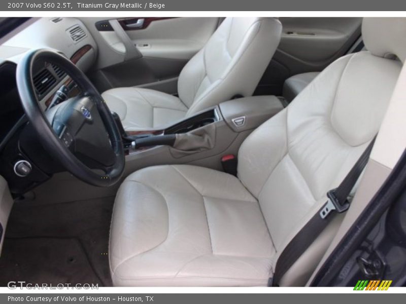Titanium Gray Metallic / Beige 2007 Volvo S60 2.5T