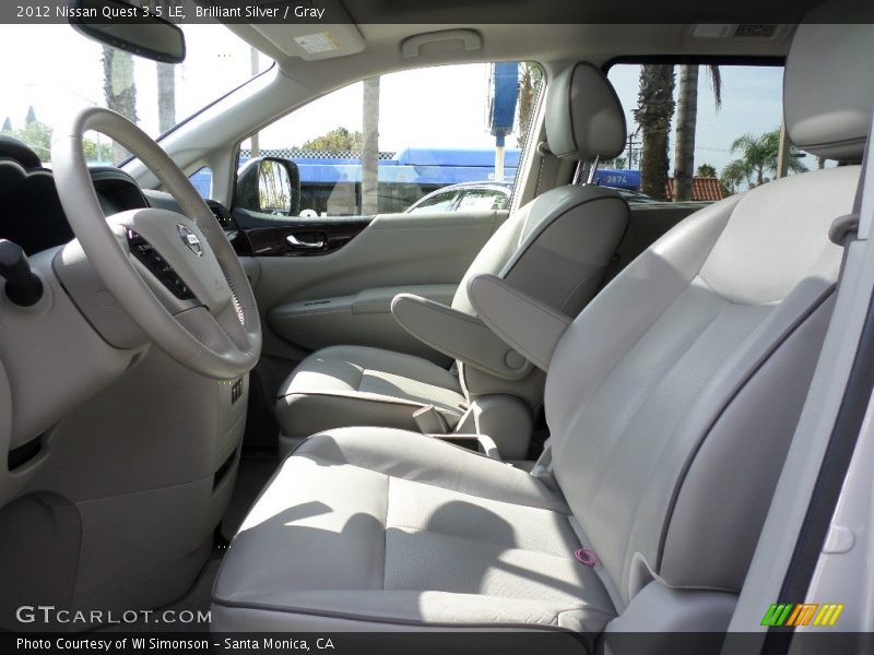 Brilliant Silver / Gray 2012 Nissan Quest 3.5 LE