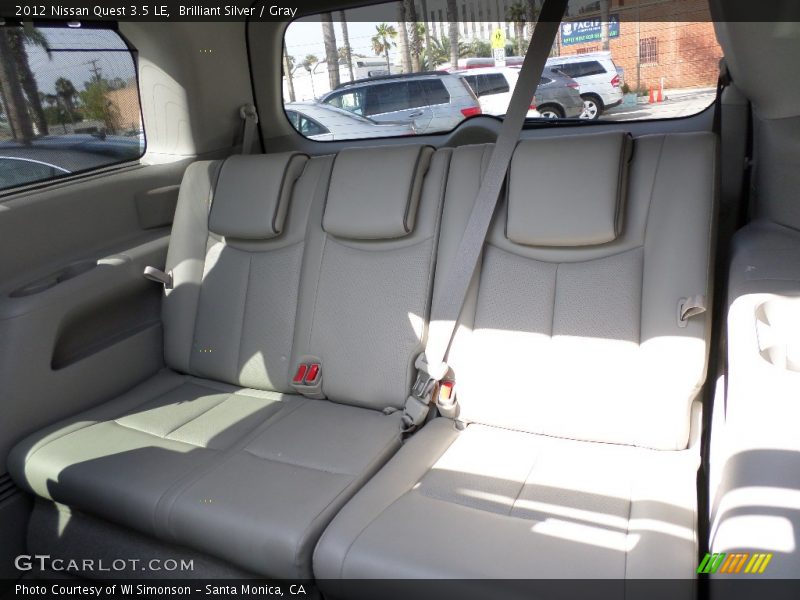 Brilliant Silver / Gray 2012 Nissan Quest 3.5 LE
