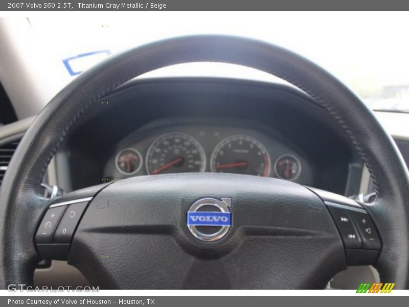 Titanium Gray Metallic / Beige 2007 Volvo S60 2.5T