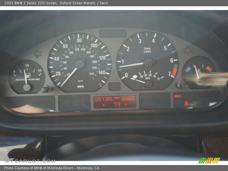 Oxford Green Metallic / Sand 2003 BMW 3 Series 325i Sedan