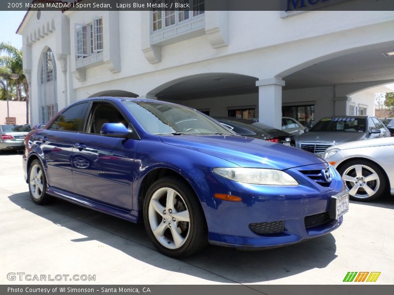 Lapis Blue Metallic / Black 2005 Mazda MAZDA6 i Sport Sedan