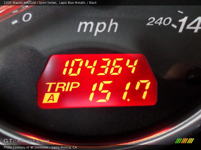 Lapis Blue Metallic / Black 2005 Mazda MAZDA6 i Sport Sedan