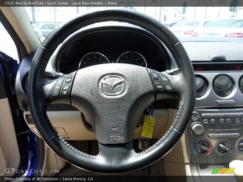 Lapis Blue Metallic / Black 2005 Mazda MAZDA6 i Sport Sedan