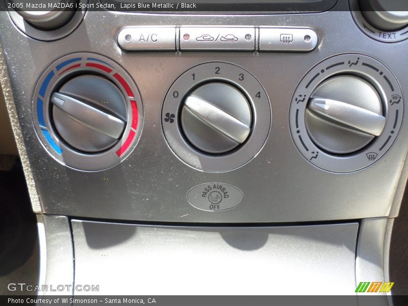 Lapis Blue Metallic / Black 2005 Mazda MAZDA6 i Sport Sedan