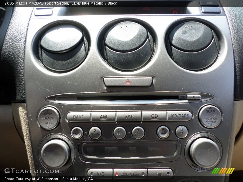 Lapis Blue Metallic / Black 2005 Mazda MAZDA6 i Sport Sedan