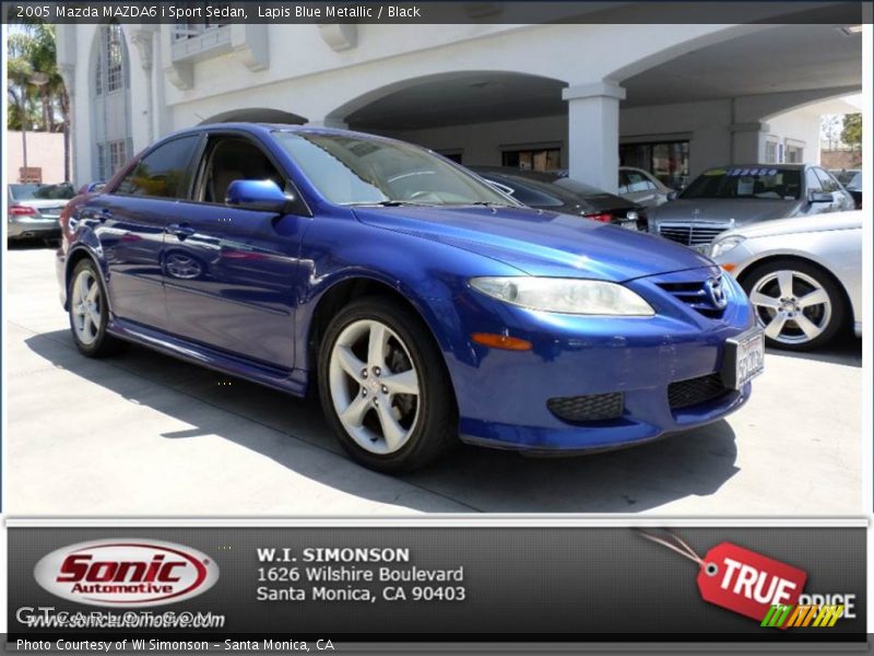 Lapis Blue Metallic / Black 2005 Mazda MAZDA6 i Sport Sedan