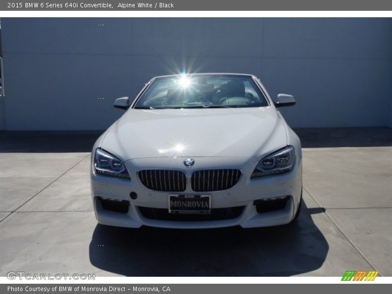 Alpine White / Black 2015 BMW 6 Series 640i Convertible