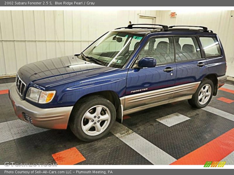 Blue Ridge Pearl / Gray 2002 Subaru Forester 2.5 S