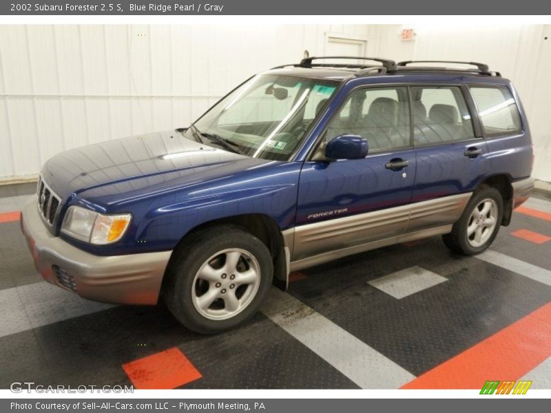Blue Ridge Pearl / Gray 2002 Subaru Forester 2.5 S