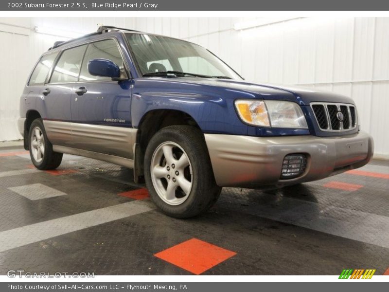 Blue Ridge Pearl / Gray 2002 Subaru Forester 2.5 S