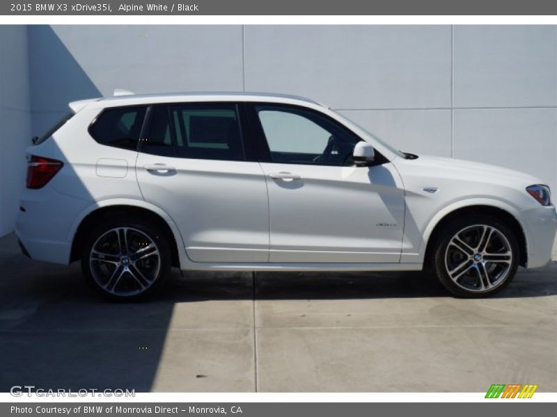 Alpine White / Black 2015 BMW X3 xDrive35i