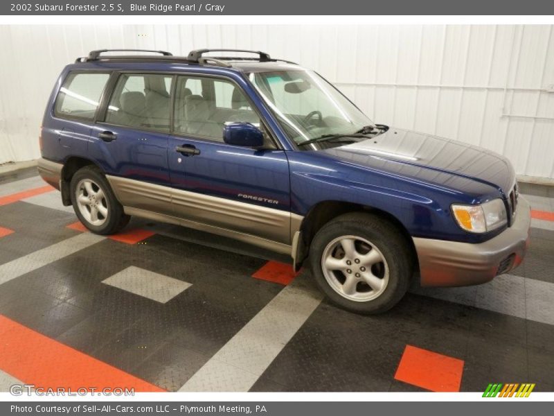Blue Ridge Pearl / Gray 2002 Subaru Forester 2.5 S