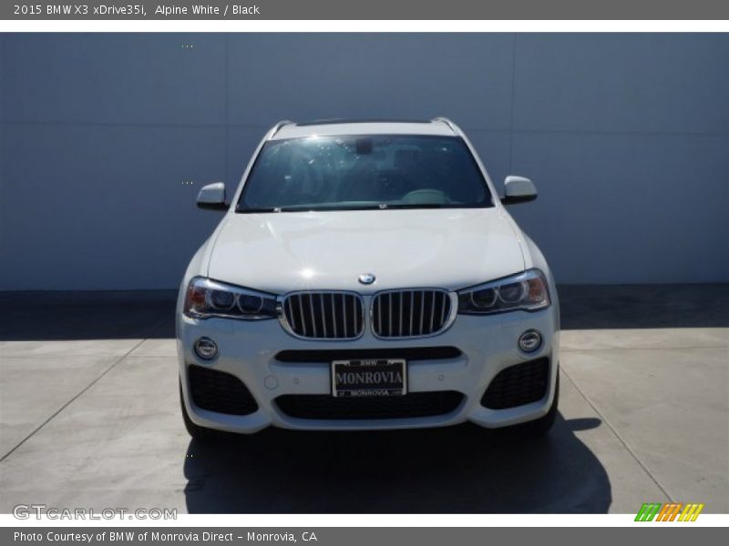Alpine White / Black 2015 BMW X3 xDrive35i