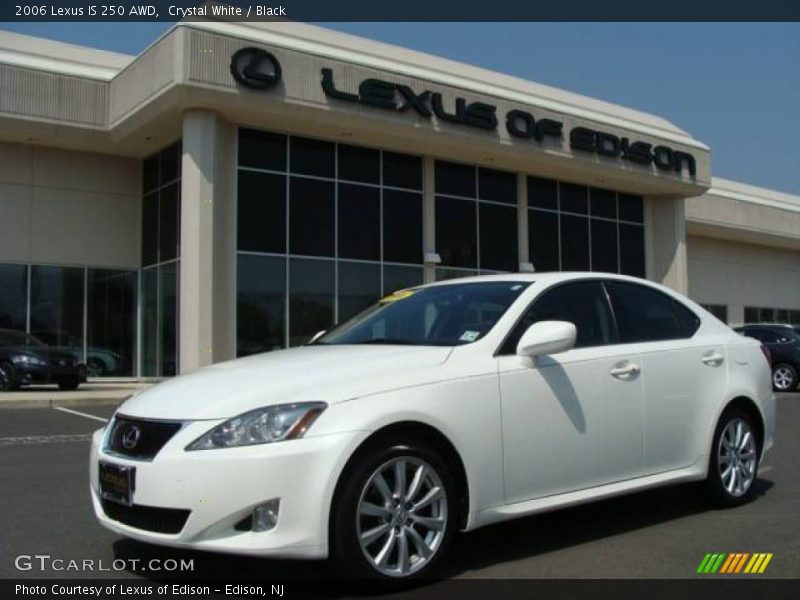 Crystal White / Black 2006 Lexus IS 250 AWD